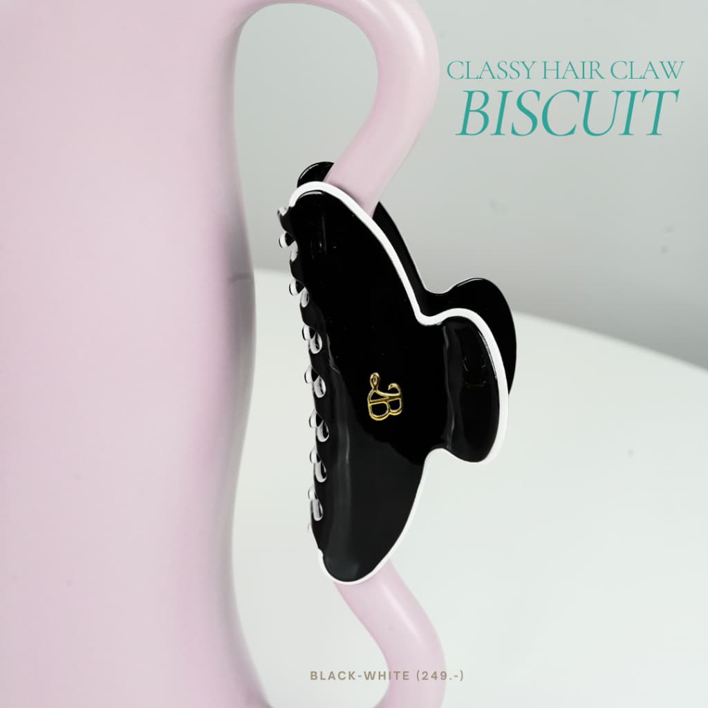 Tabby Loon Biscuit Classy Hair Claw Free Box วัสดุพรีเมียม Acetate รูปที่ 4