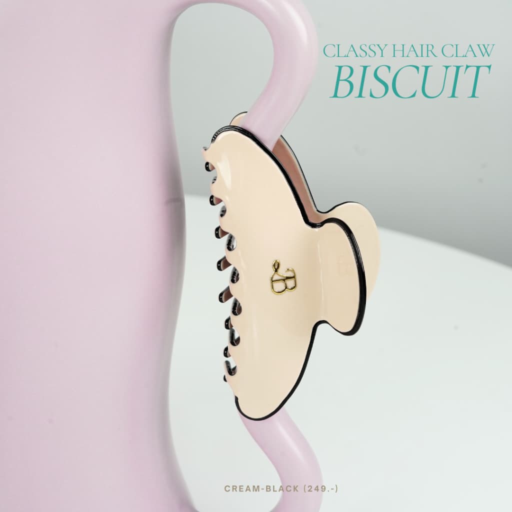 Tabby Loon Biscuit Classy Hair Claw Free Box วัสดุพรีเมียม Acetate รูปที่ 5