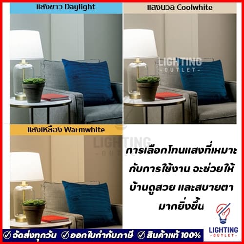 Sylvania หลอดไฟ LED Bulb 5W 7W 9W 11W 13W รุ่น ToLEDo Basic Plus Daylight แสงขาว warmwhiteแสงเหลือง รูปที่ 7