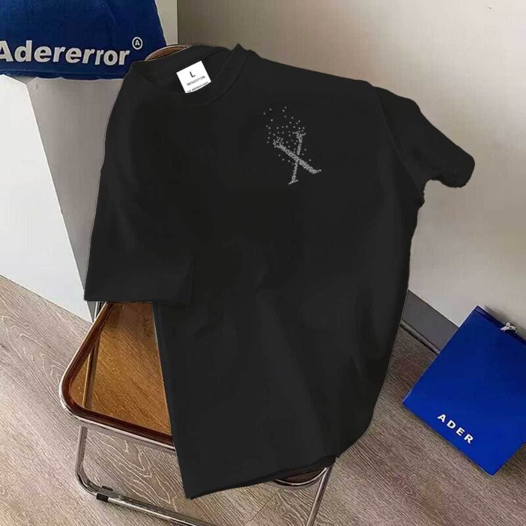 //BK-727 เสื้อยืดแฟชั่น ผ้าคอตตอนผสมโพลี เนื้อผ้านุ่มระบายอากาศดี เสื้อแขนสั้นวินเทจทรงตรงไซส์ไม่เล็ก ใส่ได้ทั้ง ญ/ช รูปที่ 9