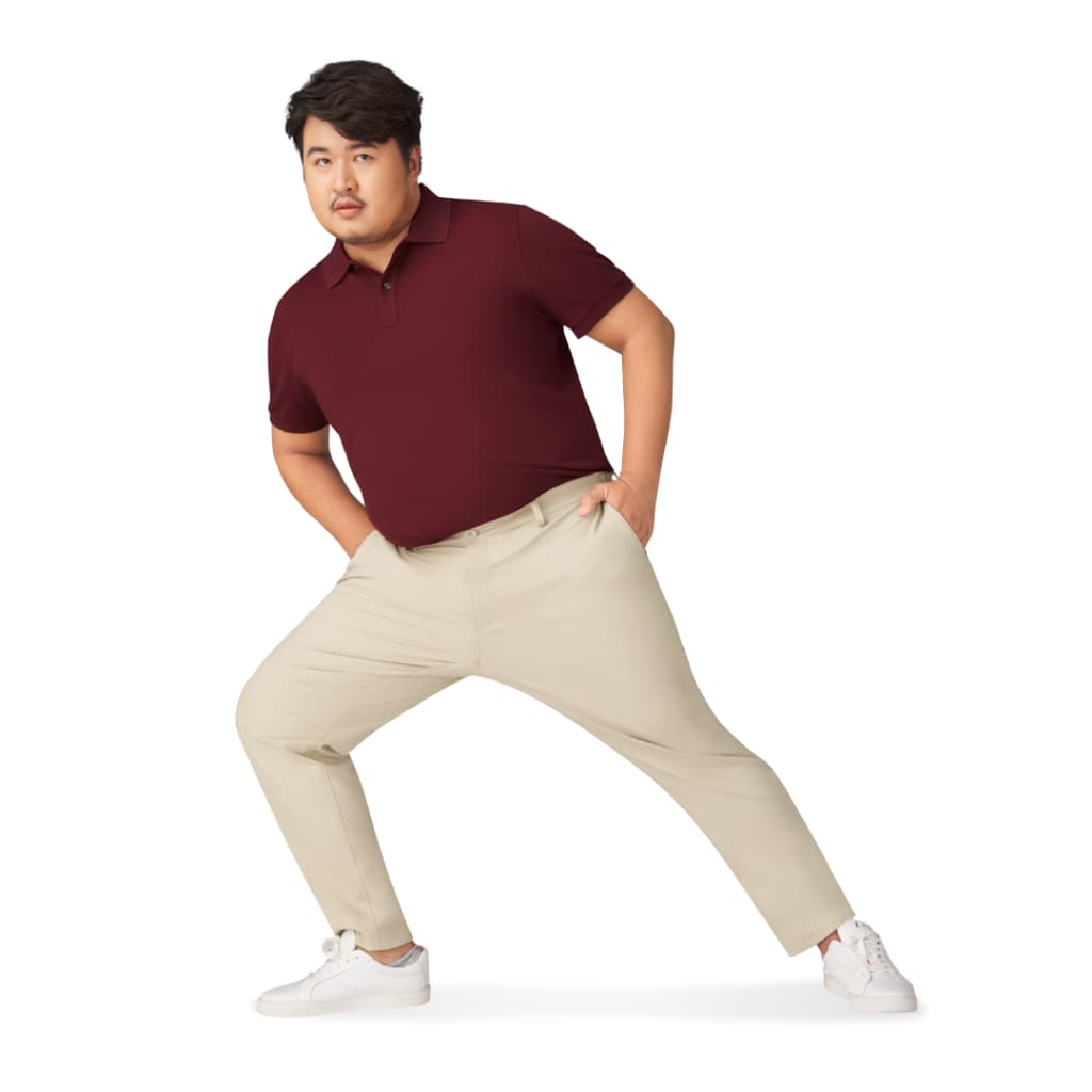 GQ Perfect Stretch Light Chino กางเกงชิโน กางเกงดีดี ผ้ายืดเบาสบาย กางเกงขายาวสำหรับผู้ชาย สีเบจ รูปที่ 2