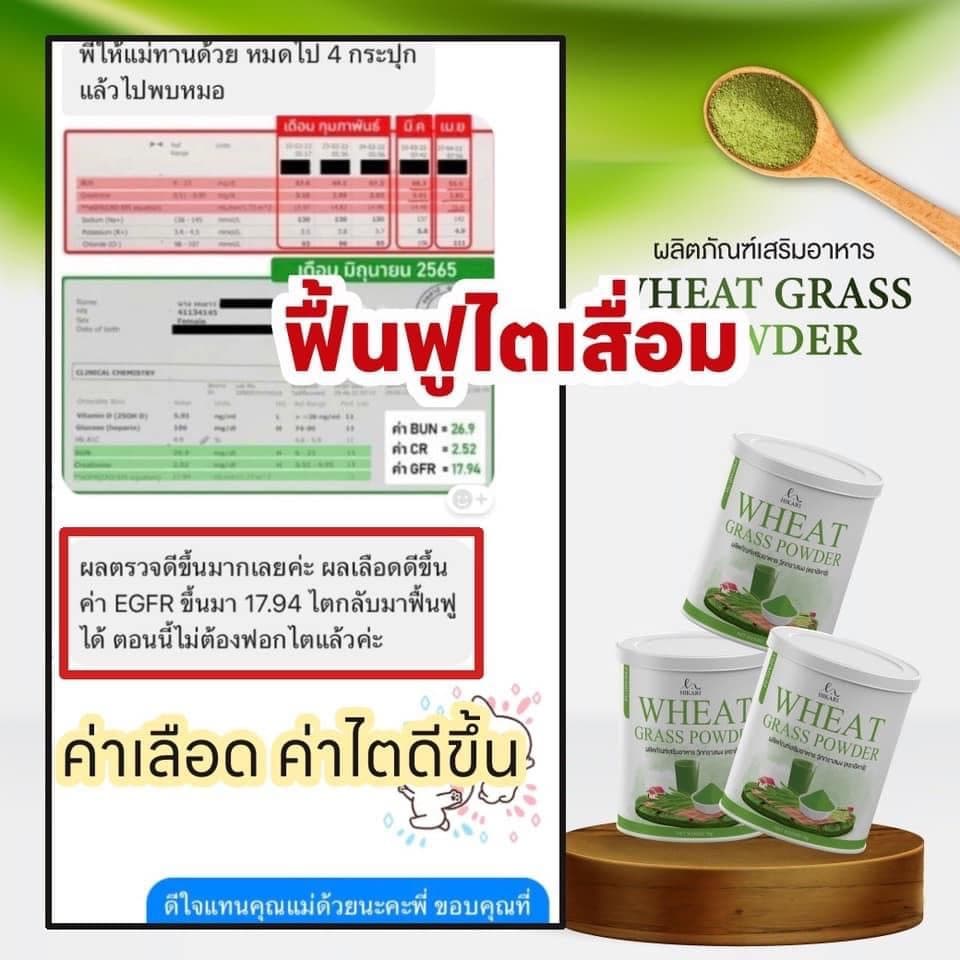 Wheat Grass วีทกราส ผงข้าวสาลีอ่อน เสริมใยอาหาร ดูแลลำไส้ รูปที่ 6