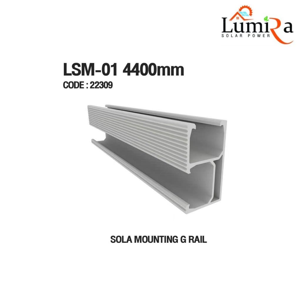 Lumira Solar Mounting อุปกรณ์ติดตั้งโซล่าร์เซลล์รางยึดแผง 2.4เมตร , 4.8เมตร รูปที่ 3