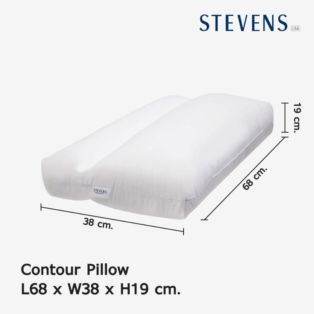 STEVENS หมอนหนุน HEALTH ANTIBACTERIA CONTOUR PILLOW รูปที่ 4