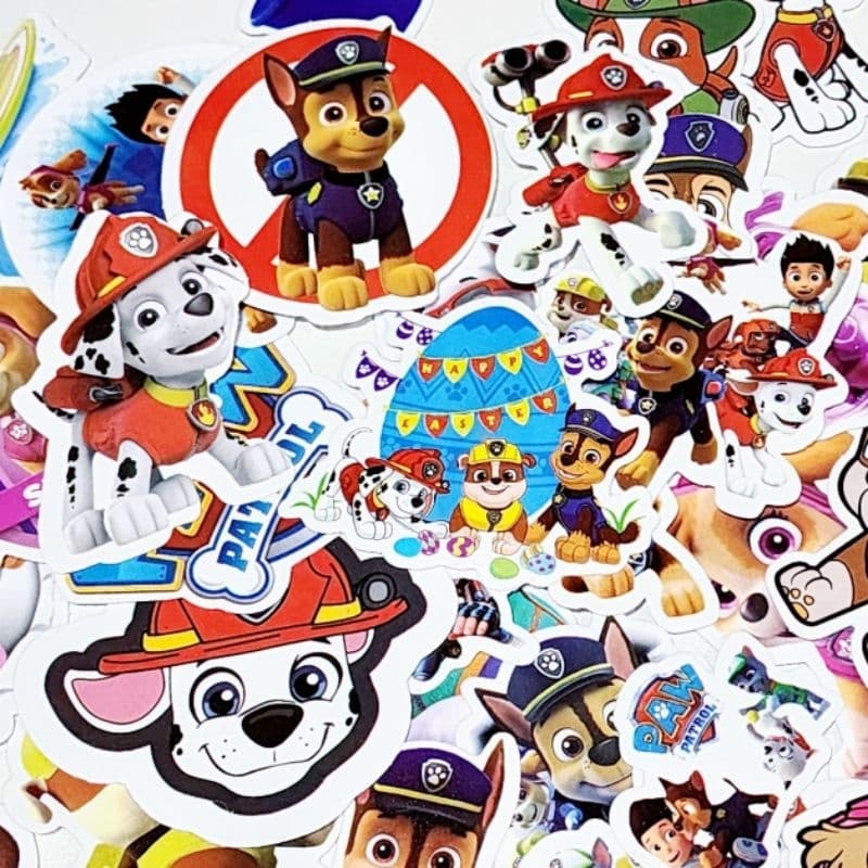 สติ๊กเกอร์ Paw Patrol พอล พาโทรล ติดแน่น กันน้ำ ติดขวดน้ำ ของเล่น sticker รูปที่ 9