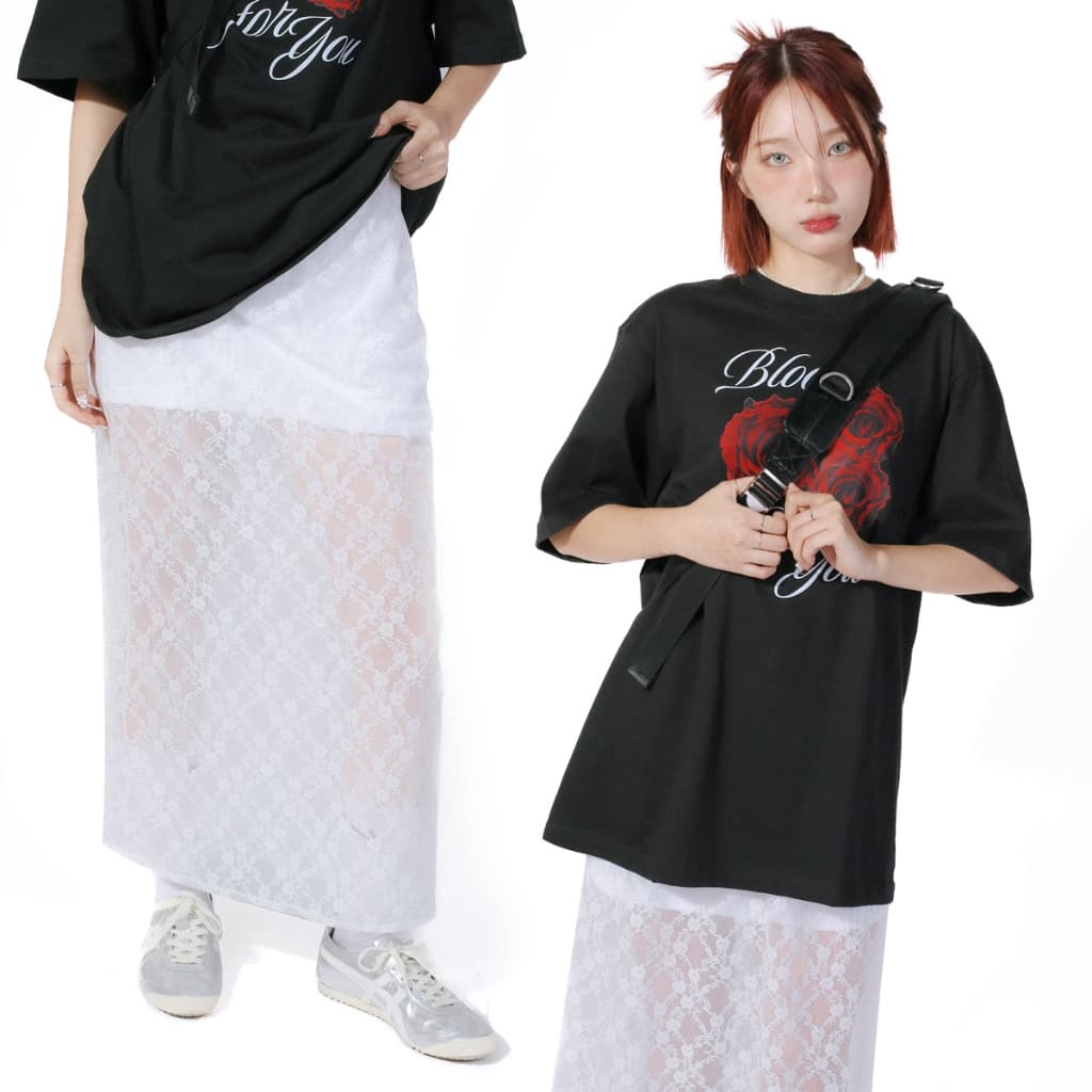kome.offi กระโปรงยาวลูกไม้ รุ่น Kiera skirt รูปที่ 3
