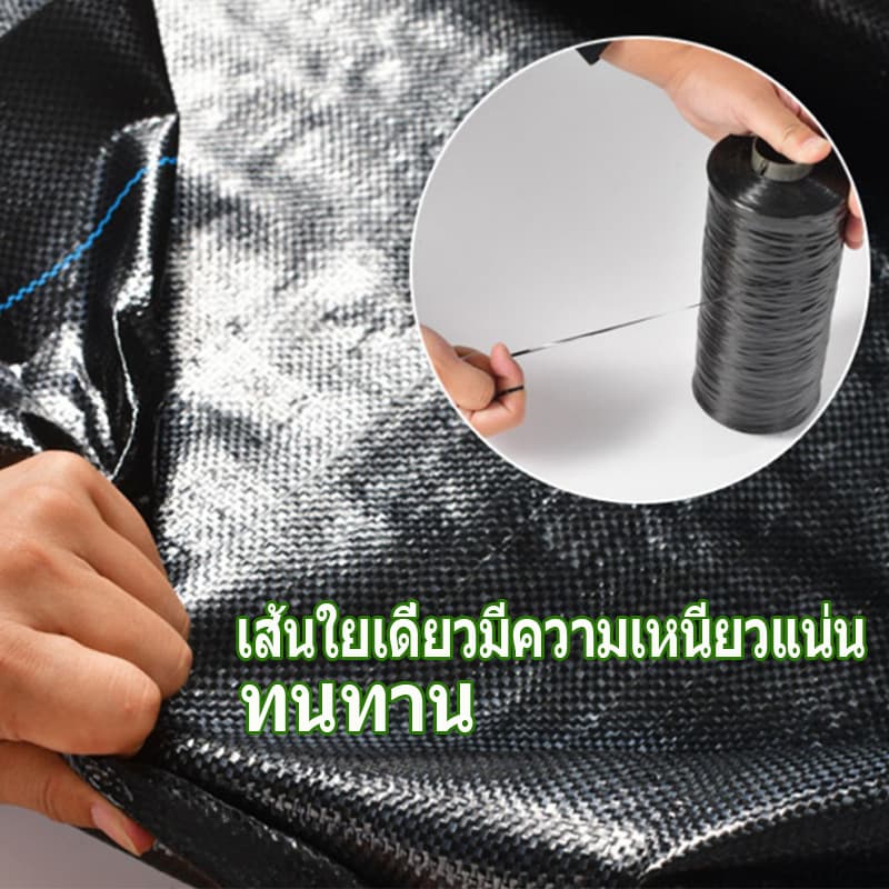 ผ้าคลุมหญ้า ผ้าคลุมดิน พลาสติกคลุมวัชพืช พราสติกคลุมดิน ผ้าคลุมวัชพืช คลุมวัชพืช น้ำซึมผ่านได้ 50 เมตร 100 เมตร รูปที่ 2