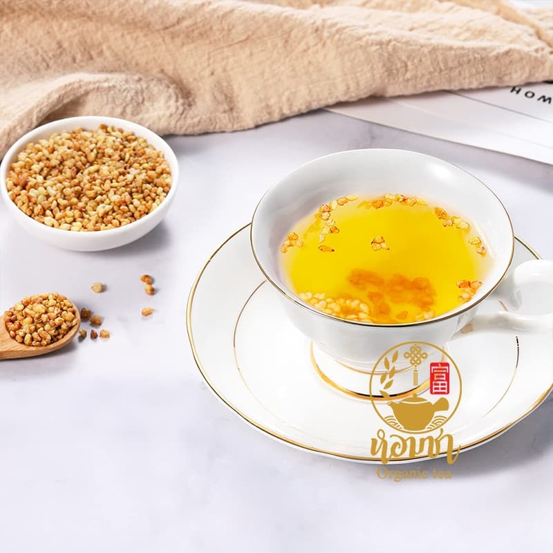 ชาบัควีท สีทอง เกรด A เม็ดใหญ่ เต็มเม็ด ไม่เป็นเศษ ไม่เป็นผง Golden Buckwheat Tea รูปที่ 2