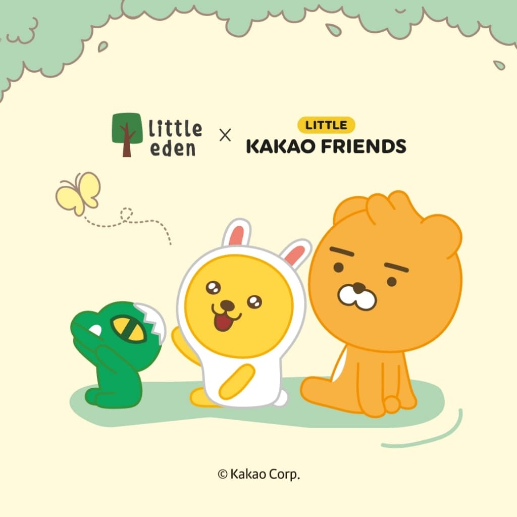 Little Eden x Little Kakao Friends - ผ้าอ้อมเด็ก เช็ดปาก เช็ดหน้า ใยไผ่ 100% รูปที่ 8