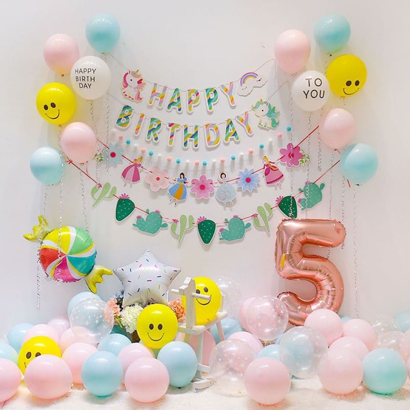 Ladybug แบนเนอร์วันเกิด ป้ายวันเกิด ข้อความ Happy Birthday ธงตกแต่ง มีหลายแบบ รูปที่ 6