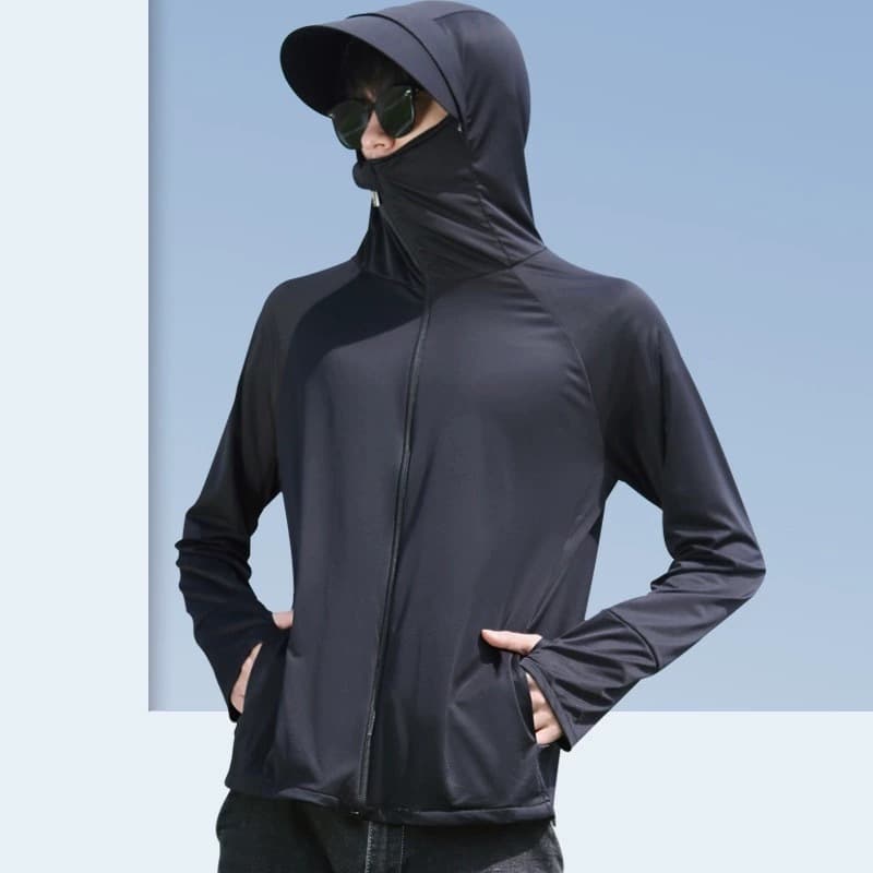 เสื้อแจ็กแก็ตผู้ชาย มีฮู้ด ระบายอากาศ ป้องกันแสงแดด FSY-2225 รูปที่ 8