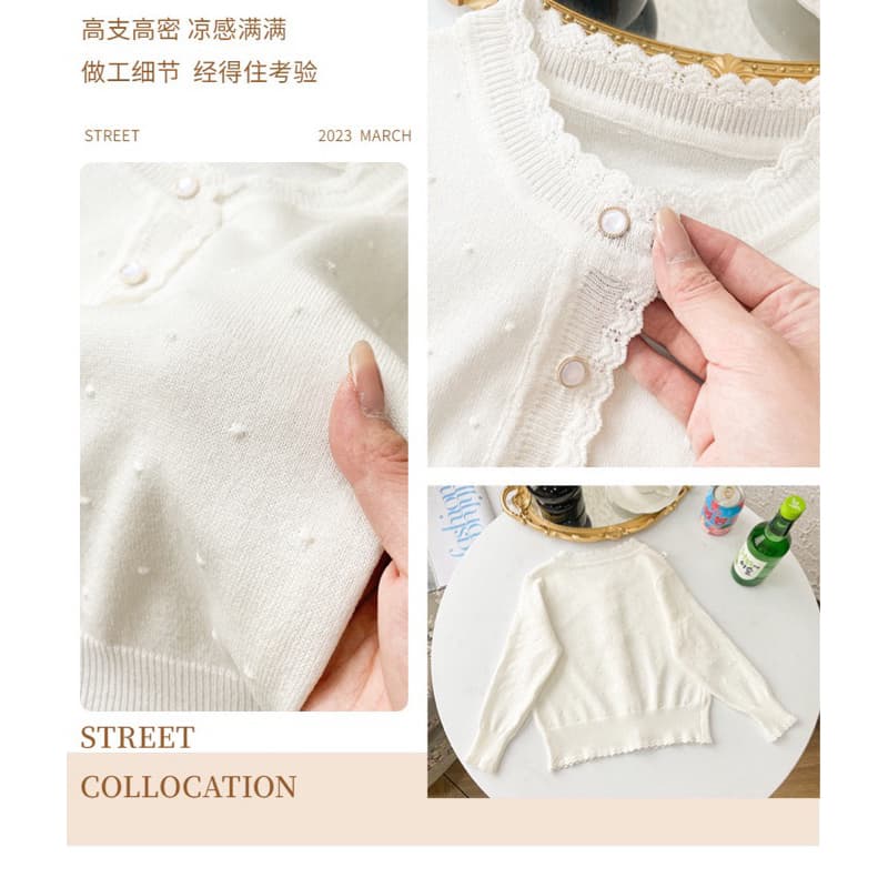 เสื้อคลุมเด็กไหมพรมเนื้อนิ่ม Olang ขนาด90-160 เสื้อกันหนาวคาร์ดิแกน ผ้าถัก สไตล์ญี่ปุ่น สําหรับเด็กผู้ชายเด็กผู้หญิง รูปที่ 7