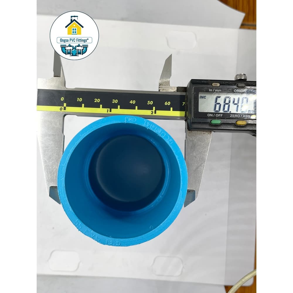 PVC ต่อตรงหนา ขนาด 2 นิ้ว ใช้สวมท่อ PVC ฟ้า มาตรฐานทั่วไป ราคาโรงงานผลิตมาเอง รูปที่ 6