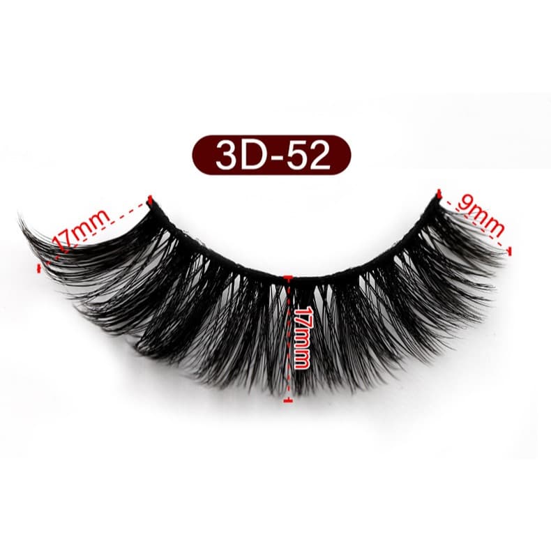 ขนตาปลอม หนา ฟู 3D 5 คู่ Mink Hair False Eyelashes รูปที่ 5