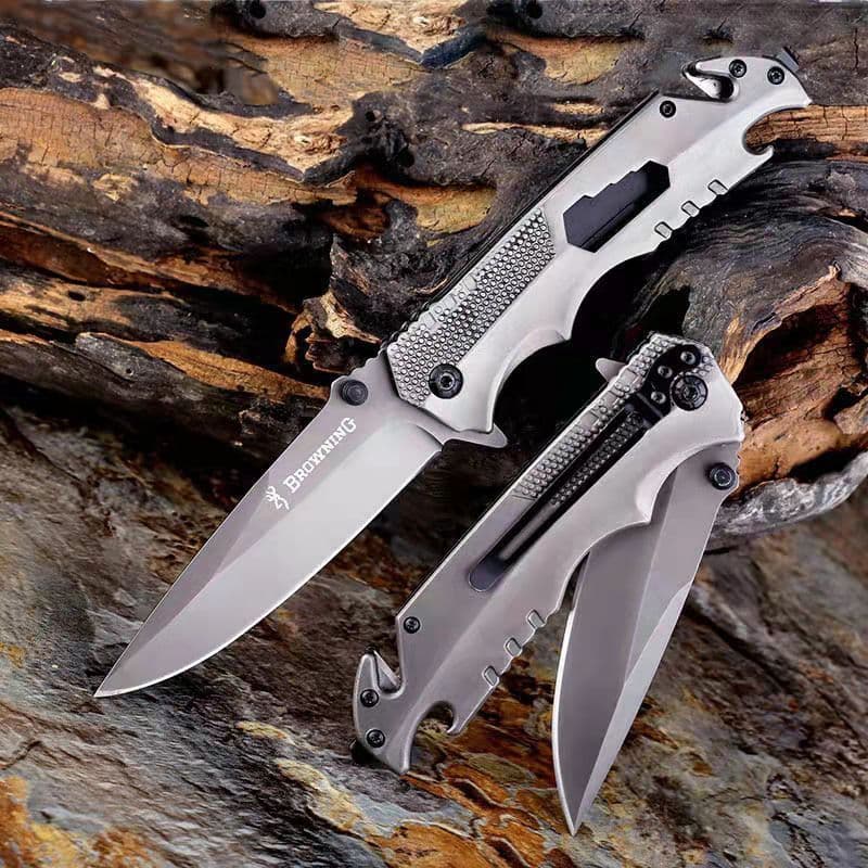 มีดพับ BROWNING 23cm ใช้เดินป่า อุปกรณ์ยุทธวิธี บราวนิง EDC รูปที่ 8