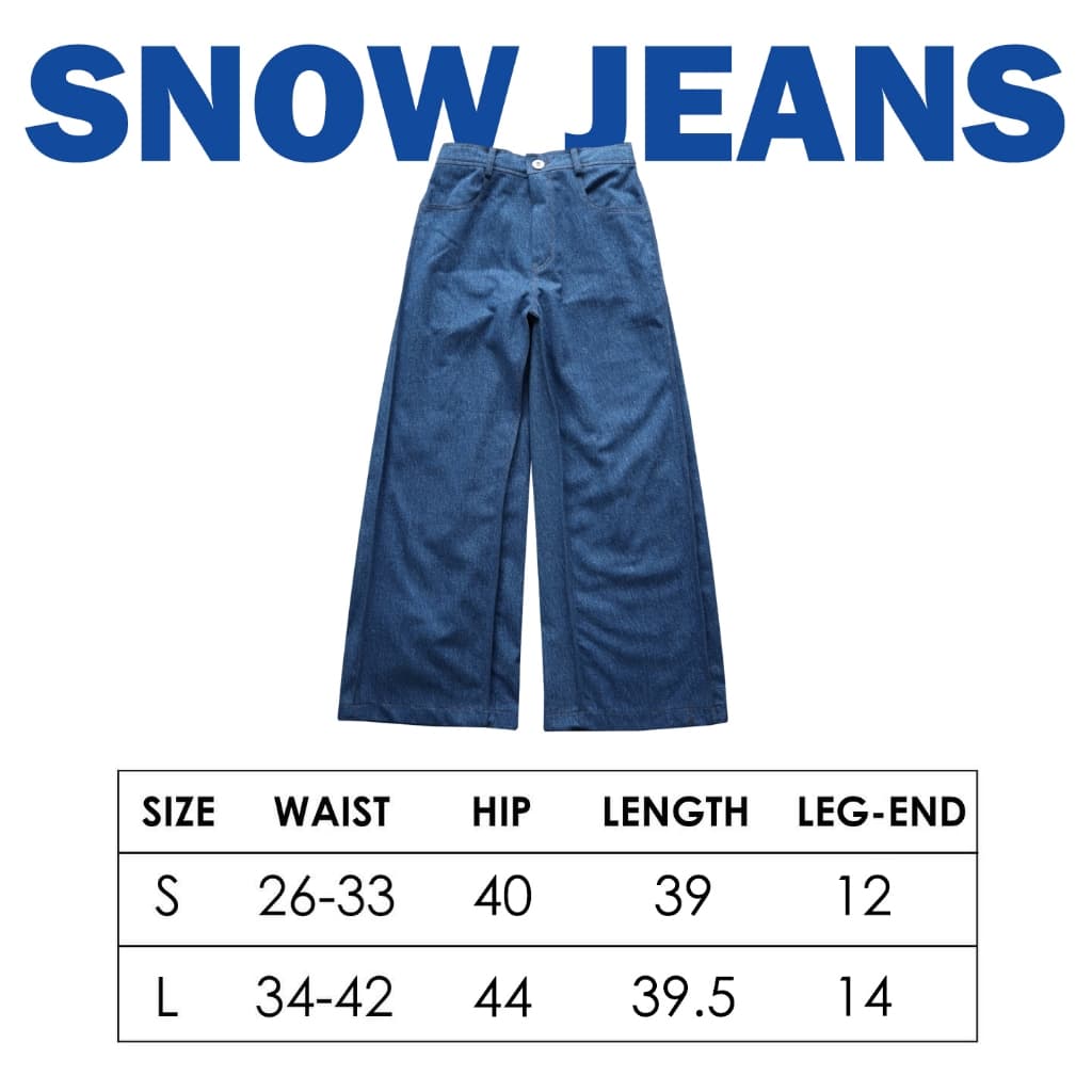 JAMANBKK / SNOW JEANS / กางเกงยีนส์ขากระบอกกว้าง รูปที่ 9