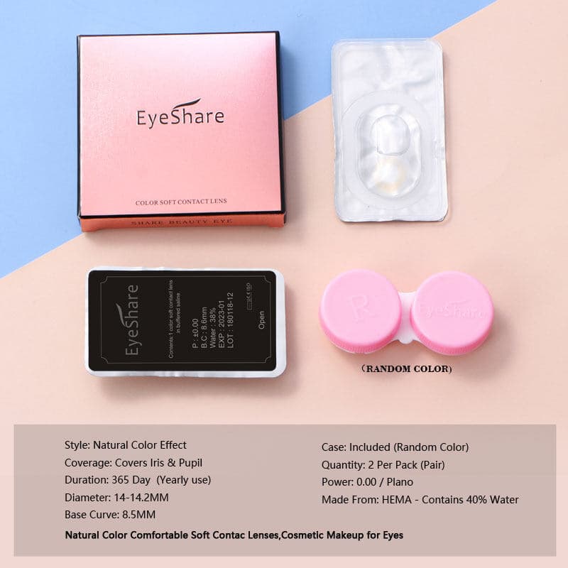 Lens Fine NANALAM คอนแทคเลนส์สีใหม่ มาพร้อมตลับใส่เลนส์ ใช้ได้ 1 ปี ตาโต 14.5mm สีน้ำตาล ฟ้า เทา รูปที่ 9