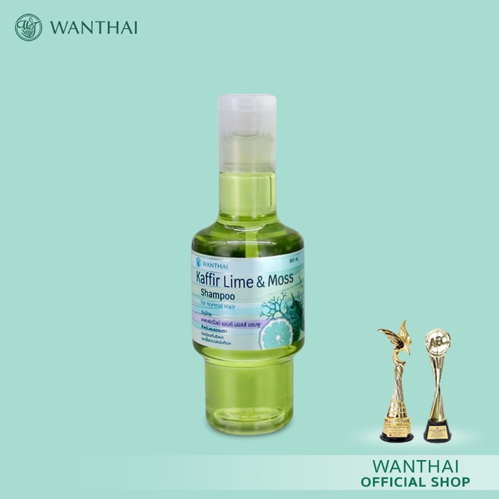 Wanthai เคฟเฟอร์ไลม์ & มอสส์ แชมพู l มะกรูด ลดอาการคัน ขจัดรังแค รักษาเชื้อราบนหนังศีรษะ รูปที่ 8