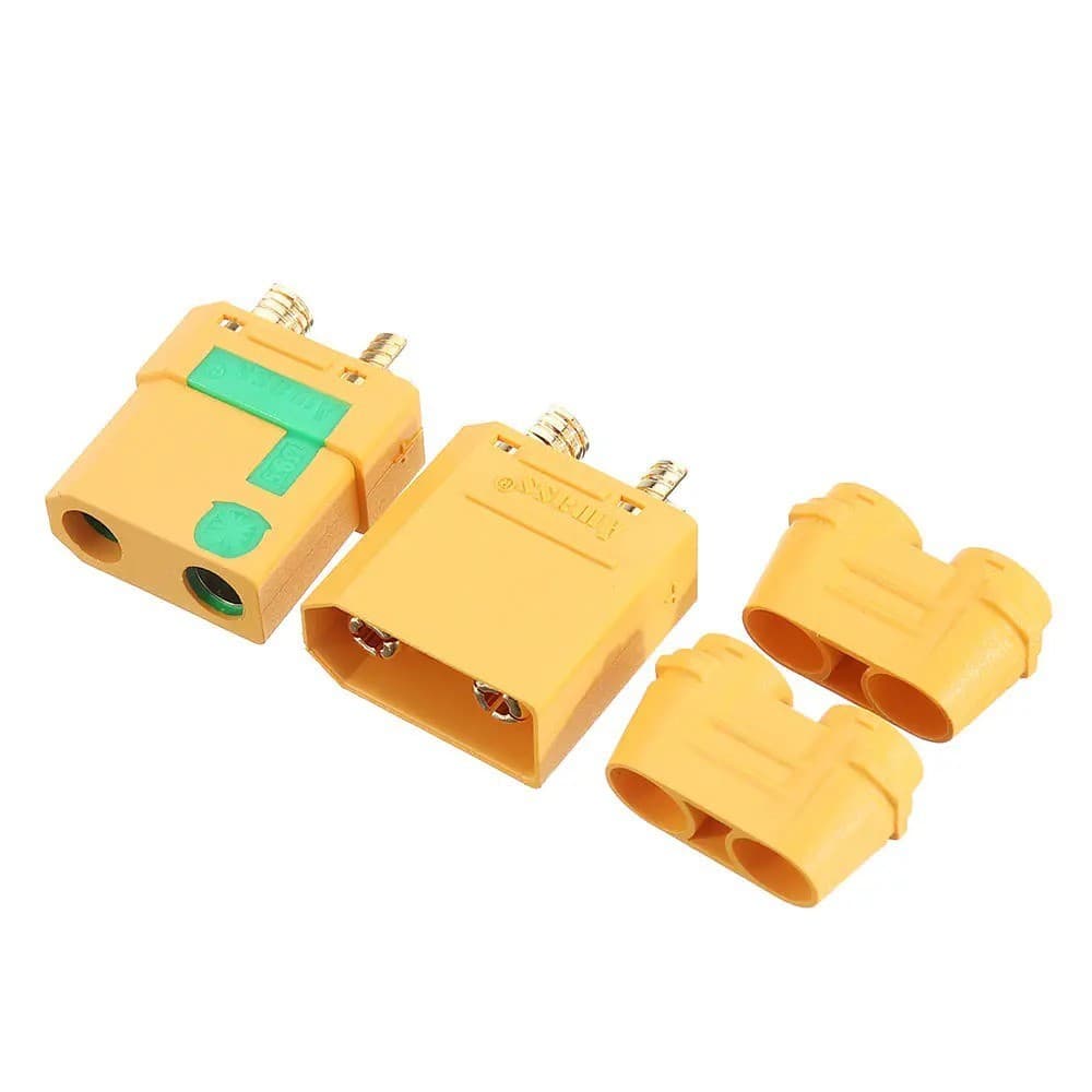 * XT90-S ตัวผู้ และตัวเมีย 1คู่ สําหรับเชื่อมต่อแบตเตอรี่ Lipo FPV โดรน รูปที่ 8