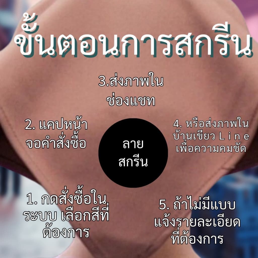 ผ้าโพกหัวสกรีน สกรีนโลโก้ร้าน , ชื่อร้าน ลายตามแบบที่สั่ง ออกแบบให้ฟรี หมวกเชฟ สําหรับพ่อค้าแม่ค้า ร้านกาแฟ ร้านอาหาร รูปที่ 3