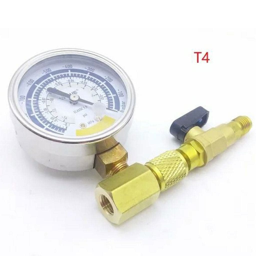 ไมครอนเกจ Vacuum Gauge VALUE แบบเข็ม พร้อมวาล์วปิดเปิด ตรวจสอบรั่ว หน้าจอ 63mm จัดชุด 3 ชิ้น สามารถดูแรงดันน้ำยาแอร์ได้ รูปที่ 8