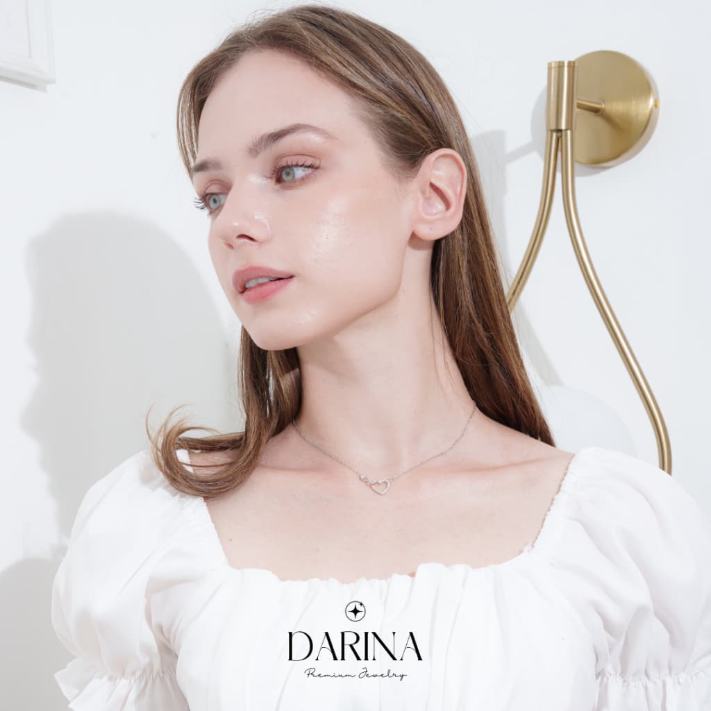 Eternal Love Necklace สร้อยคอ Darina Jewelry DRN0036 พร้อมกล่องเครื่องประดับ เขียนการ์ดได้ รูปที่ 3
