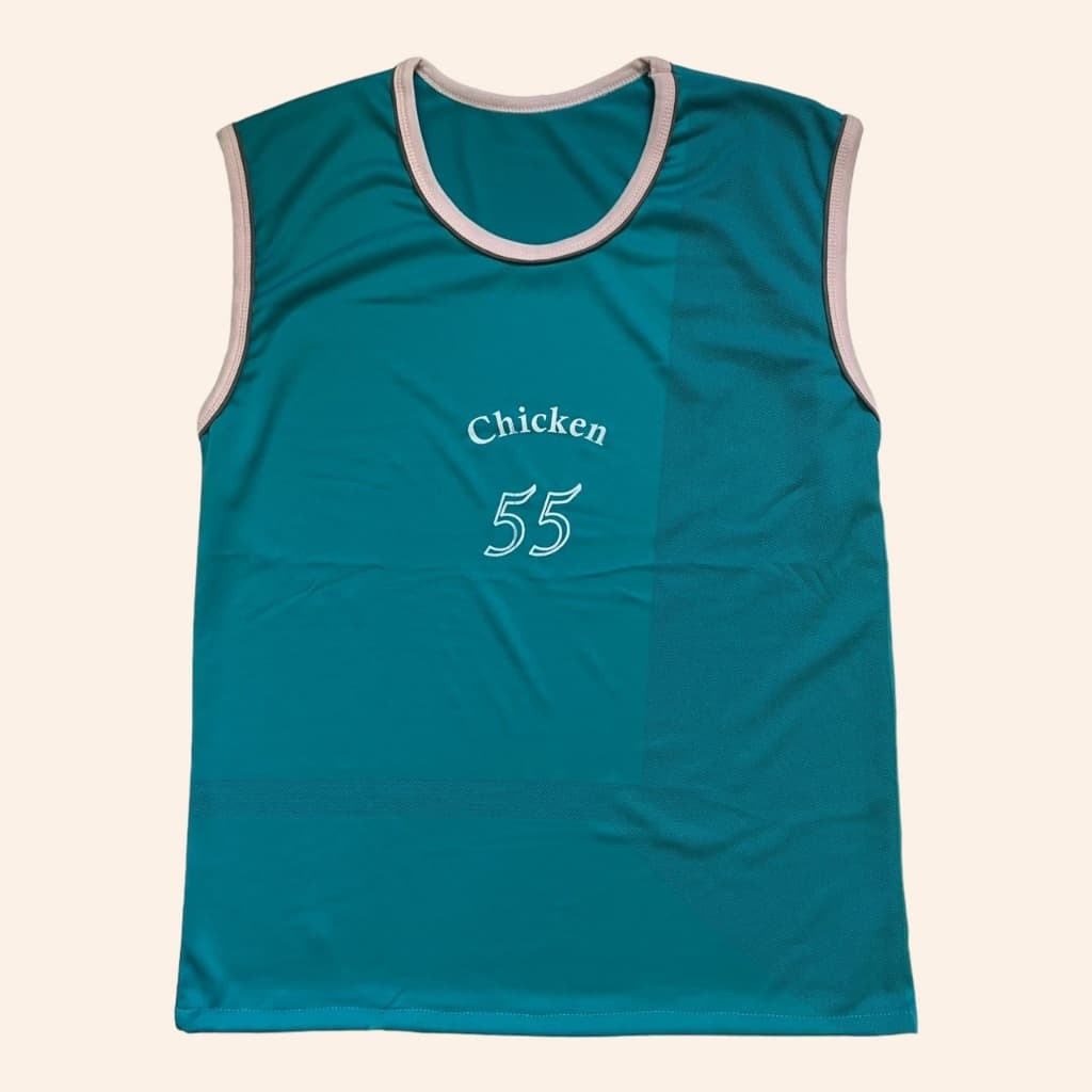 เสื้อกล้าม เสื้อบาส อก 44 เนื้อตาข่าย ผ้านิ่ม ใส่สบาย ระบายอากาศดี M37 รูปที่ 5