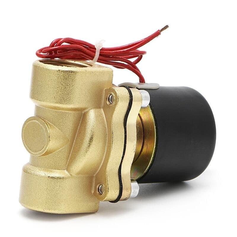 โซลินอยด์วาล์วทองเหลือง 1/2 นิ้ว 12V/24V/220V 4หุน แบบปกติปิด จ่ายไฟเปิด โซลินอยด์วาล์วน้ำ วาล์วไฟฟ้า รูปที่ 2