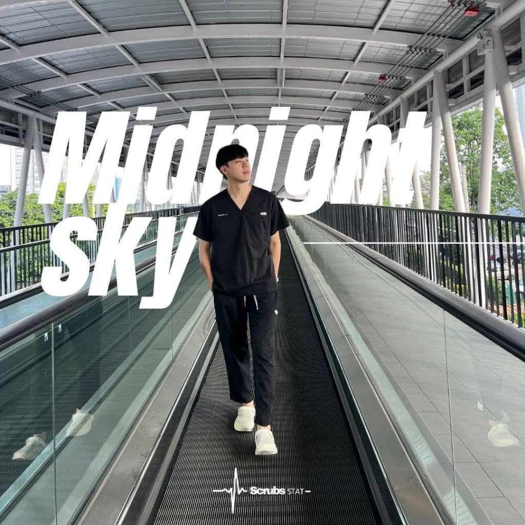 ชุดสครับขาตรง Scrubs STAT รุ่น Favourite Flavour Collection สี Midnight Sky รูปที่ 5