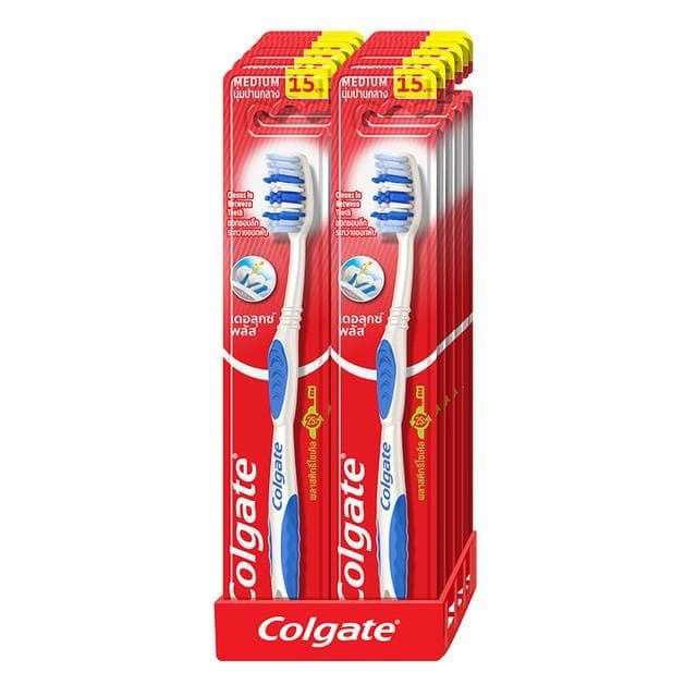 Colgate แปรงสีฟัน เดอลุกซ์ พลัส แพ็ค 12 ชิ้น รูปที่ 2