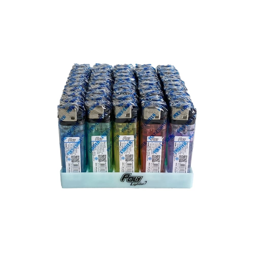 ไฟแช็ก Poly Lighter รุ่น White Head ชนิดหุ้ม / 2 กล่อง รูปที่ 3