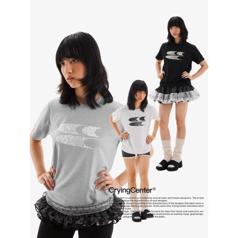 CryingCenter เสื้อยืดคอกลม Ballet T-Shirt รูปที่ 5
