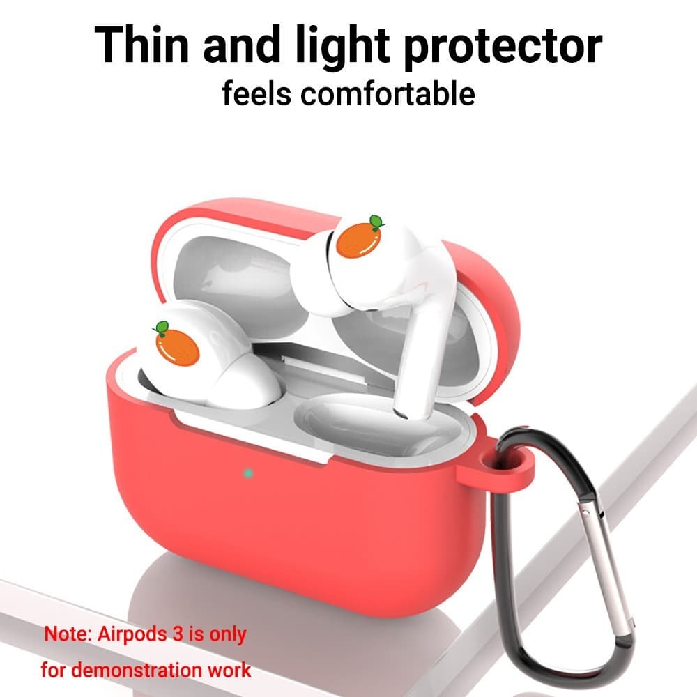 เคสซิลิโคนอ่อนนุ่ม For Apple Airpods Pro เคสหูฟังไร้สาย For AirPods Pro กล่องชาร์จสีทึบแฟชั่นหูฟังกรณี รูปที่ 6
