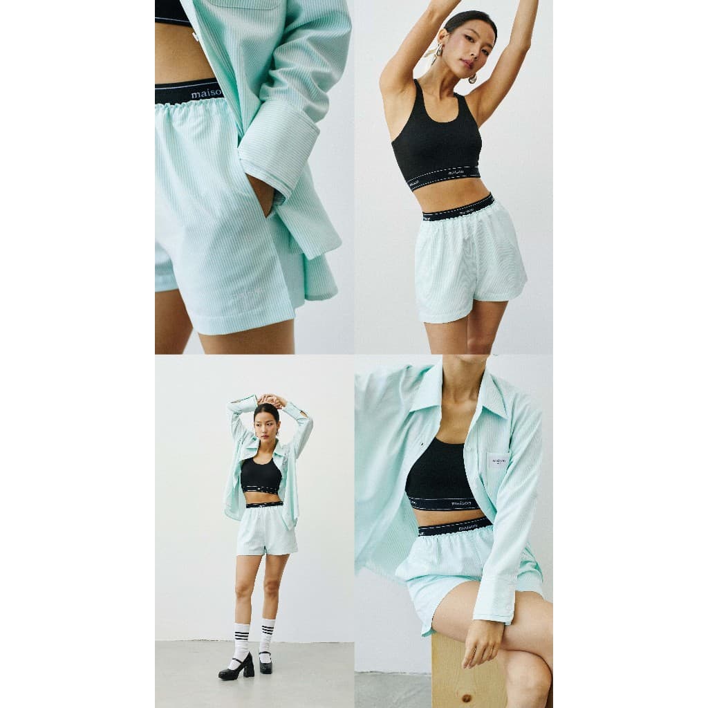 maison KEEPS | Refine Shorts | กางเกงขาสั้นขอบ รูปที่ 3