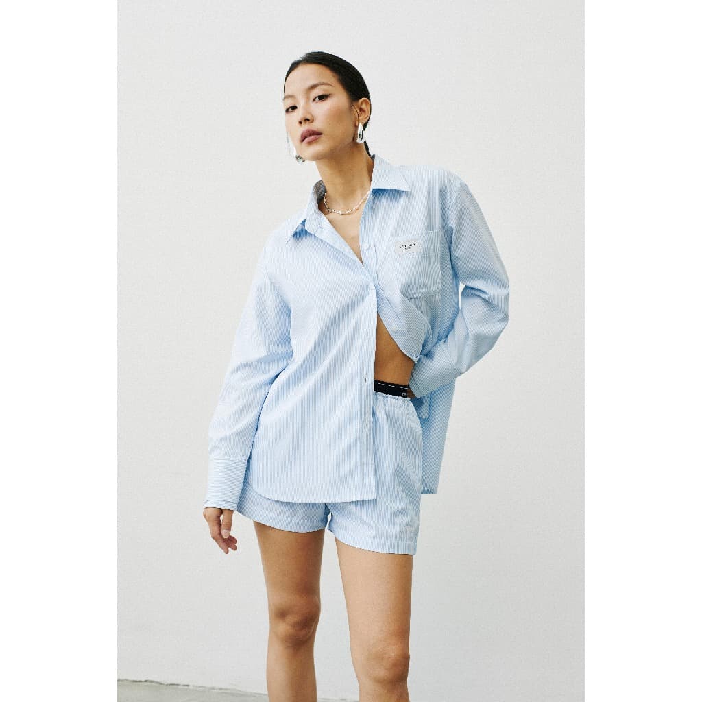 maison KEEPS | Refine Shorts | กางเกงขาสั้นขอบ รูปที่ 9