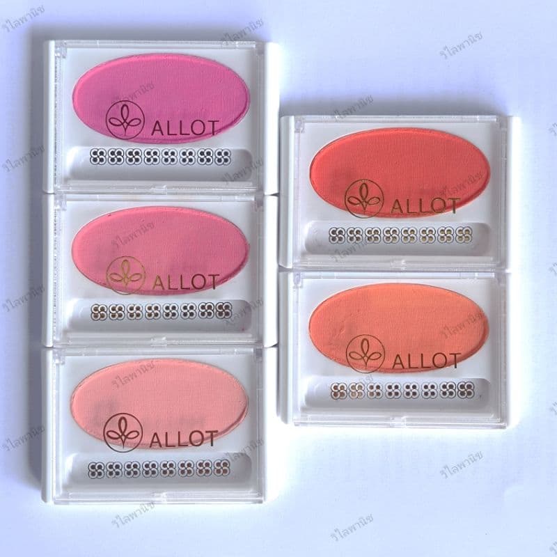 ปัดแก้มรูปไข่ " ALLOT " มี 5 สี บรัชออนฝาใส ยอดนิยม รูปที่ 1