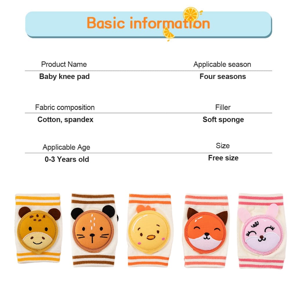 สนับเข่าเด็ก สนับเข่ารองคลานเสริม กันลื่น ฟองน้ำนุ่มนิ่ม ปกป้องเข่า รูปที่ 3