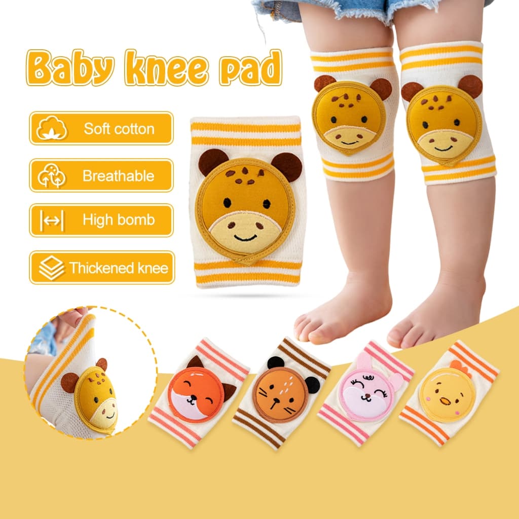 สนับเข่าเด็ก สนับเข่ารองคลานเสริม กันลื่น ฟองน้ำนุ่มนิ่ม ปกป้องเข่า รูปที่ 1