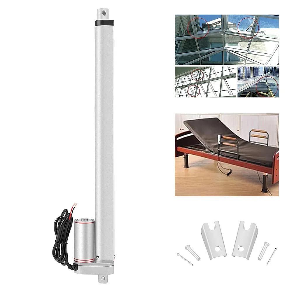 มอเตอร์แกนชัก Linear actuator กันน้ำ IP 65 DC 12V 1000N ตัวกระตุ้นเชิงเส้น ยกสูงสุด 400 มม. จังหวะมอเตอร์ไฟฟ้าสำหรับรถยน รูปที่ 3