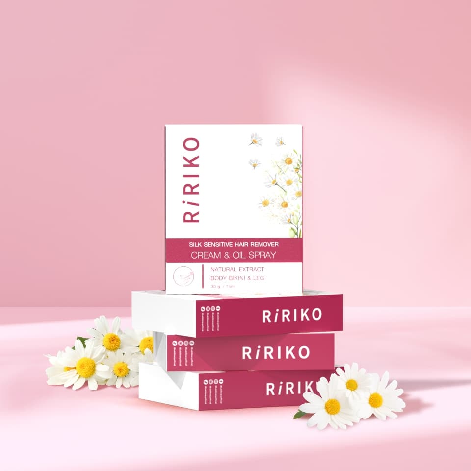 RIRIKO SILK SENSITIVE HAIR REMOVER CREAM & OIL SPRAY ผลิตภัณฑ์กำจัดขน รูปที่ 4