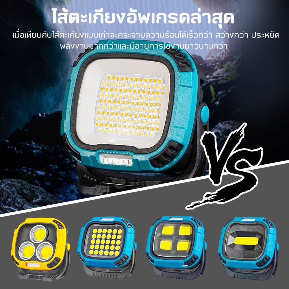 COB Type-C ไฟฉายแรงสูง แท้ ไฟฉาย LED Light ไฟเตือน LED Type-C ไฟพวงกุญแจ โคมไฟตั้งแคมป์ชาร์จได้ รูปที่ 9