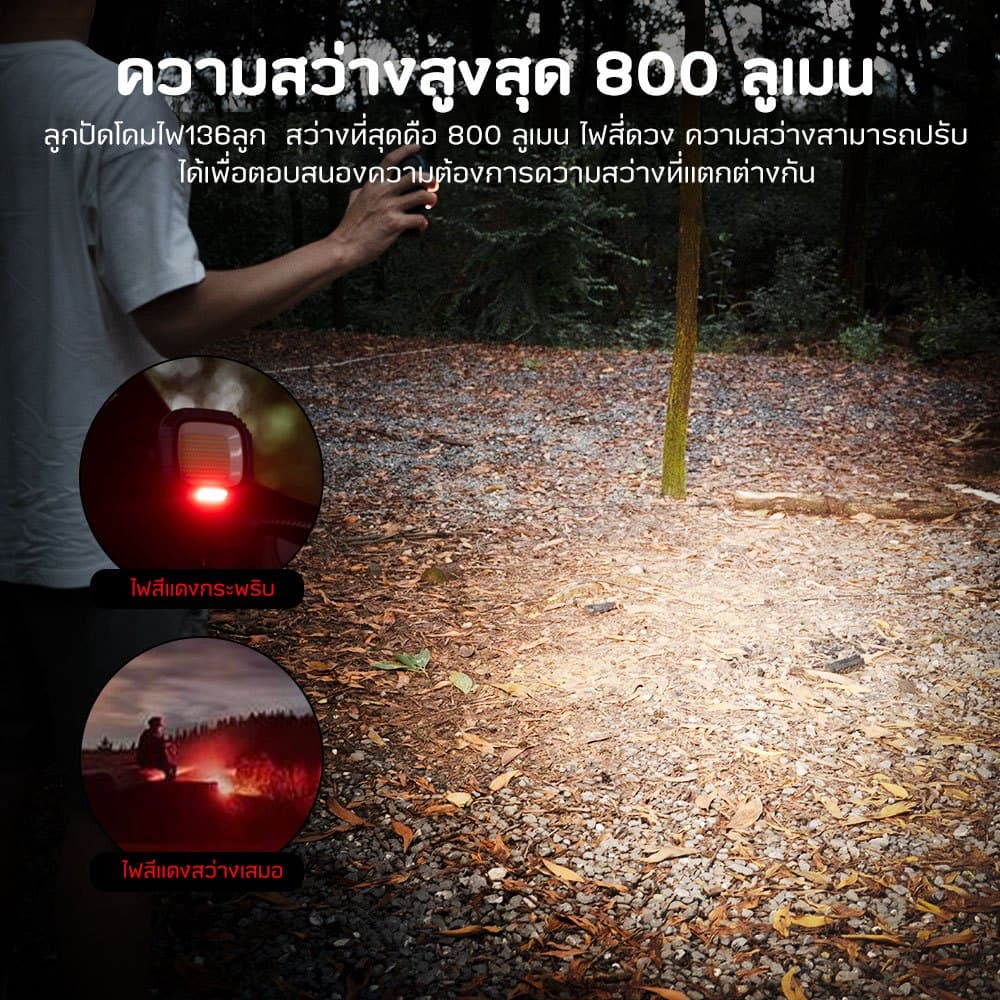 COB Type-C ไฟฉายแรงสูง แท้ ไฟฉาย LED Light ไฟเตือน LED Type-C ไฟพวงกุญแจ โคมไฟตั้งแคมป์ชาร์จได้ รูปที่ 2