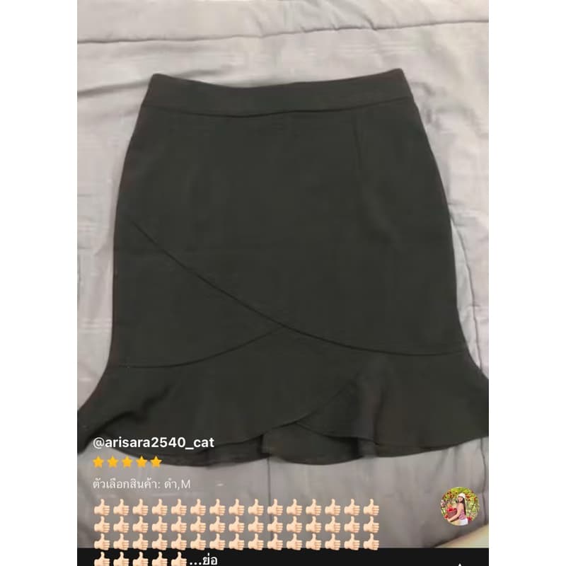 กระโปรงสั้น กระโปรงแฟชั่น กระโปรงทำงาน -ความยาว 19-21 นิ้ว -S M L XL 34 36 รูปที่ 6