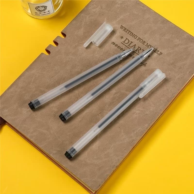 ปากกาเจล ปลอกขุ่น หมึกเยอะ ขนาด 0.5 mm เขียนลื่น หมึกเยอะ ปากกาเจล เครื่องเขียน ปากกาสี ปากกา รูปที่ 8