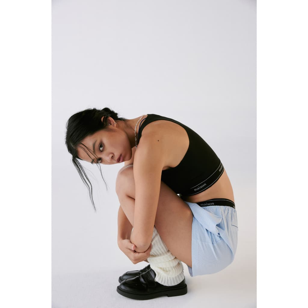 maison KEEPS | Refine Shorts | กางเกงขาสั้นขอบ รูปที่ 7