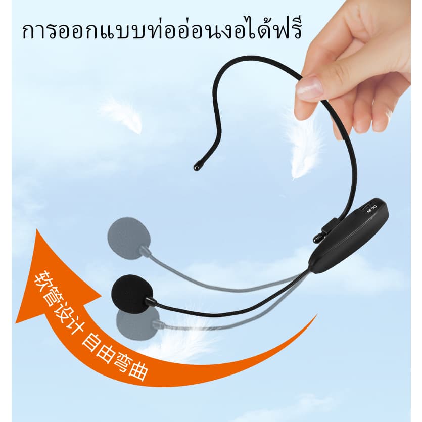 ฟรีค่าส่ง ไมค์คาดหัว สำหรับลำโพงช่วยสอน ไมค์ ไมโครโฟนคาดศรีษะ ไมโครโฟนคล้องหู ไมค์ช่วยสอน รูปที่ 6