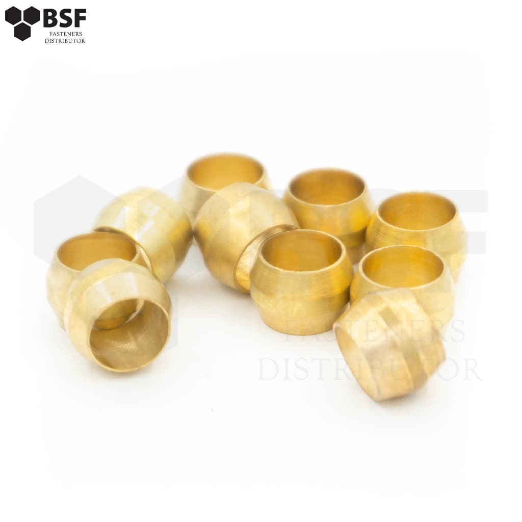 60 ตาไก่ทองเหลือง ขนาด 1/4" - 8 mm. รูปที่ 3