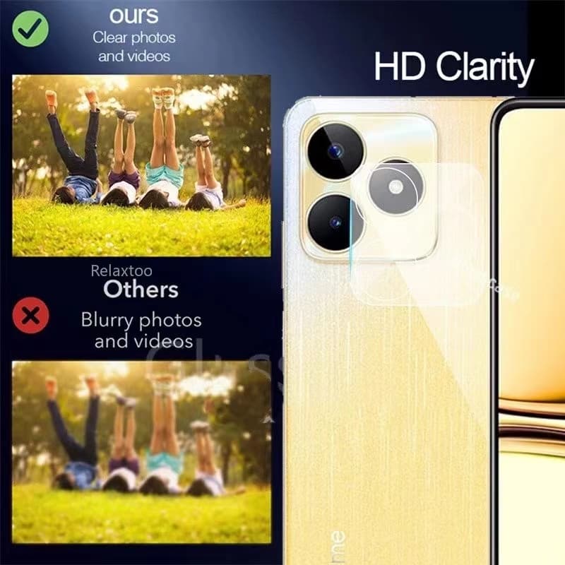 ฟิล์มกระจกกันรอย เลนส์กล้อง เต็มเลนส์ Oppo Realme C55 C53 C51 Note50 Note70 Note80 รูปที่ 5