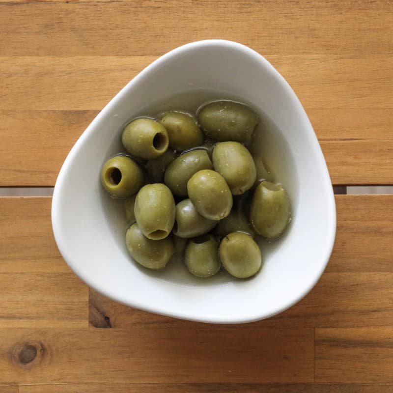 ลา แรมบลา มะกอกเขียวมันซานิลา ไร้เมล็ด 235 กรัม - Green Manzanilla Olives Pitted 235g La Rambla brand รูปที่ 3