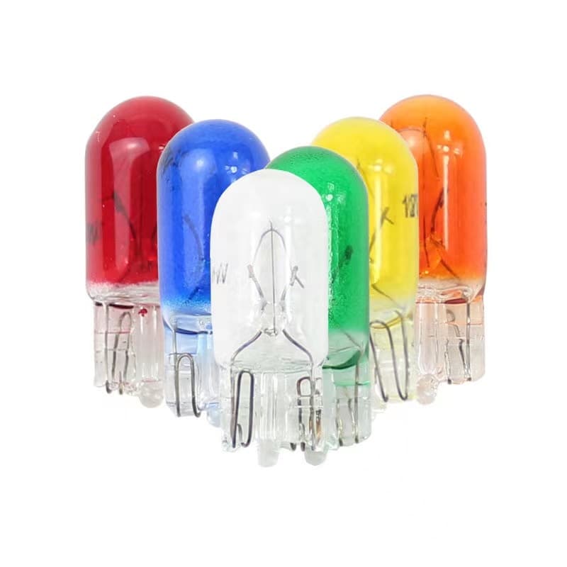1 หลอด หลอดไส้ ขั้วเสียบ T10 หลอดไฟท้าย หลอดไฟเบรค อย่างดี 5W 12V 1 ไส้ แบบเสียบ มีหลายสีให้เลือก รูปที่ 2